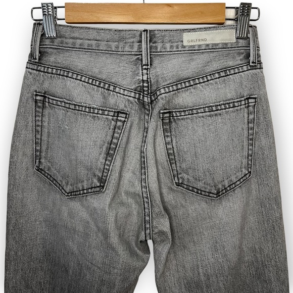 GRLFRND The Karolina High Rise Distressed Ripped Jeans in Lead Size 25 - Picture 7 of 12